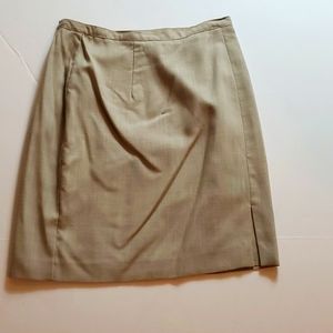 Isaac Hazan tan a-line skirt